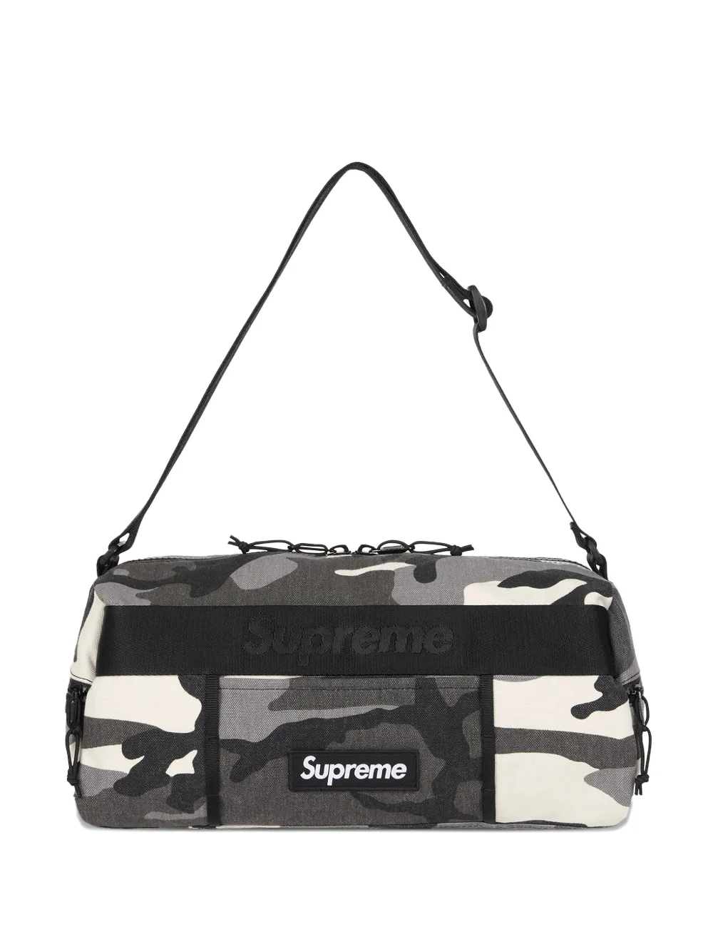 Supreme プリント ボストンバッグ - グレー Supreme プリント ボストンバッグ - グレー