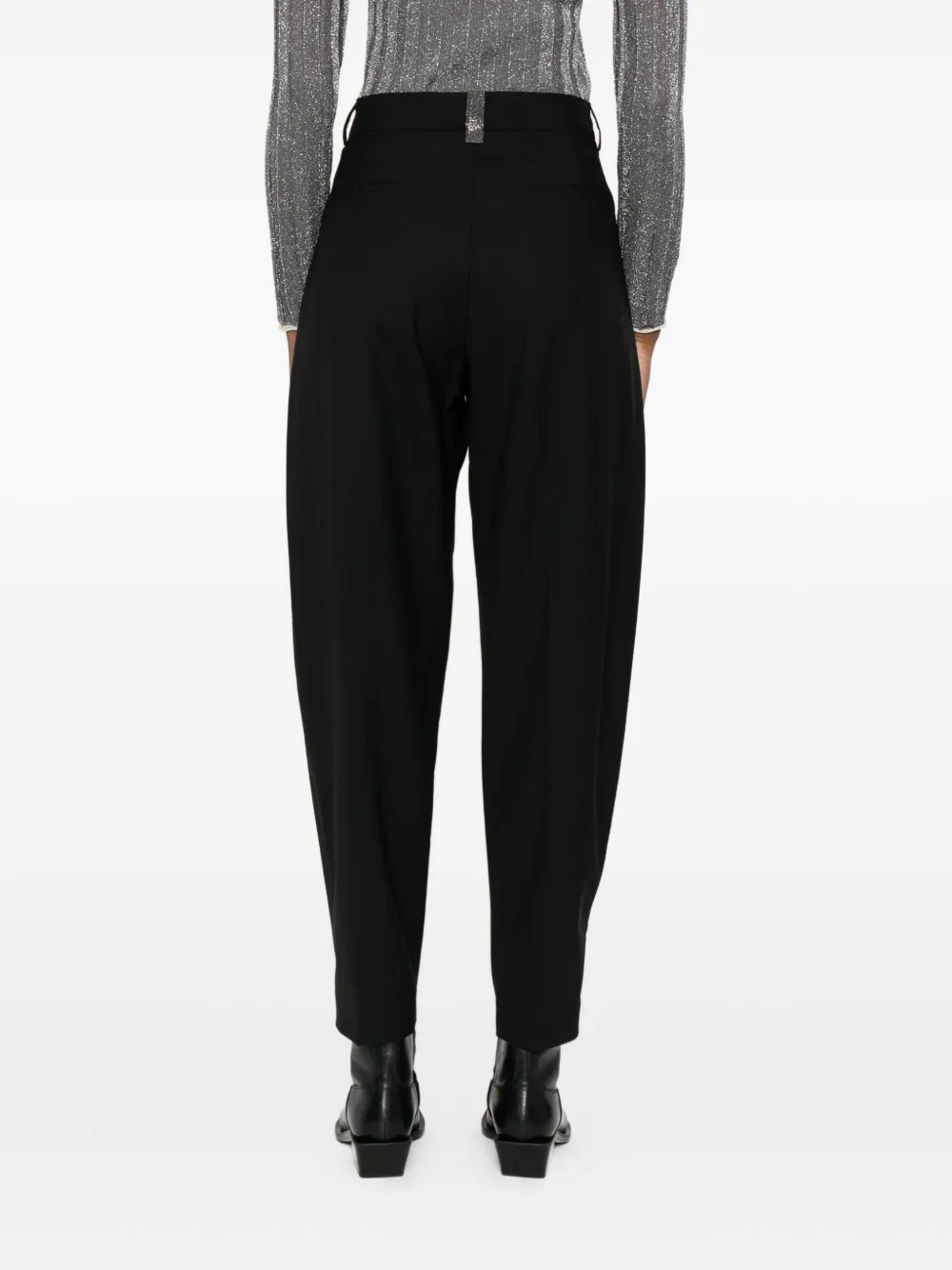 Fabiana Filippi High waist broek Zwart