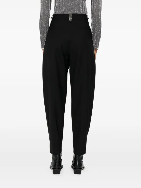 Fabiana Filippi high-waisted Tapered Trousers | Black | FARFETCH JO Fabiana Filippi high-waisted Tapered Trousers | Black | FARFETCH JO