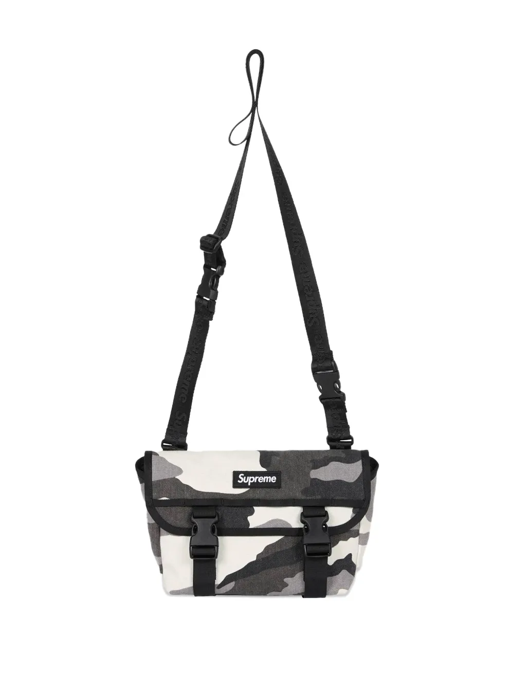 Supreme mini canvas messenger bag - Grijs