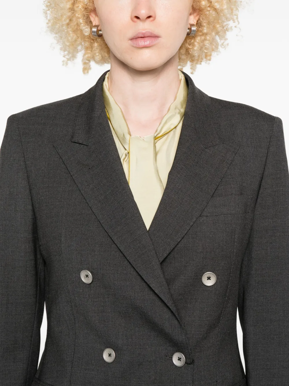 Tagliatore Double-breasted Wool Suit In Multi