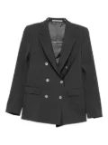 Tagliatore double-breasted wool suit - Black