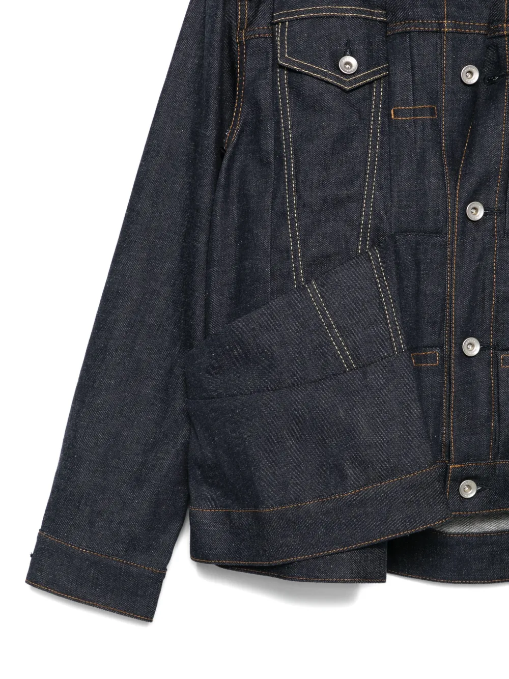 sacai Katoenen jack met zakken Blauw