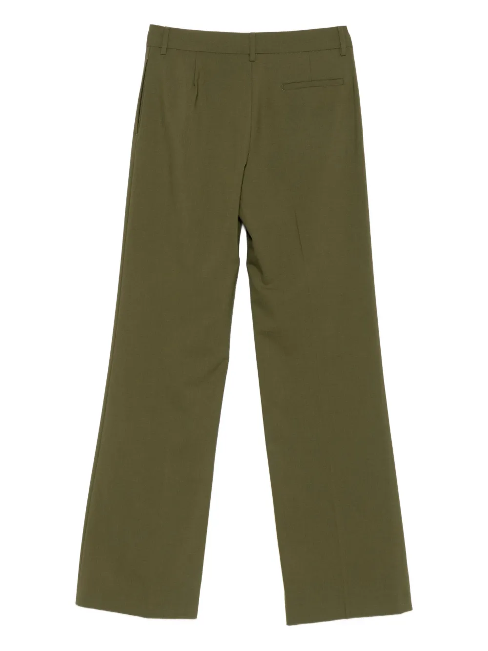 Msgm Flared Trousers In Green