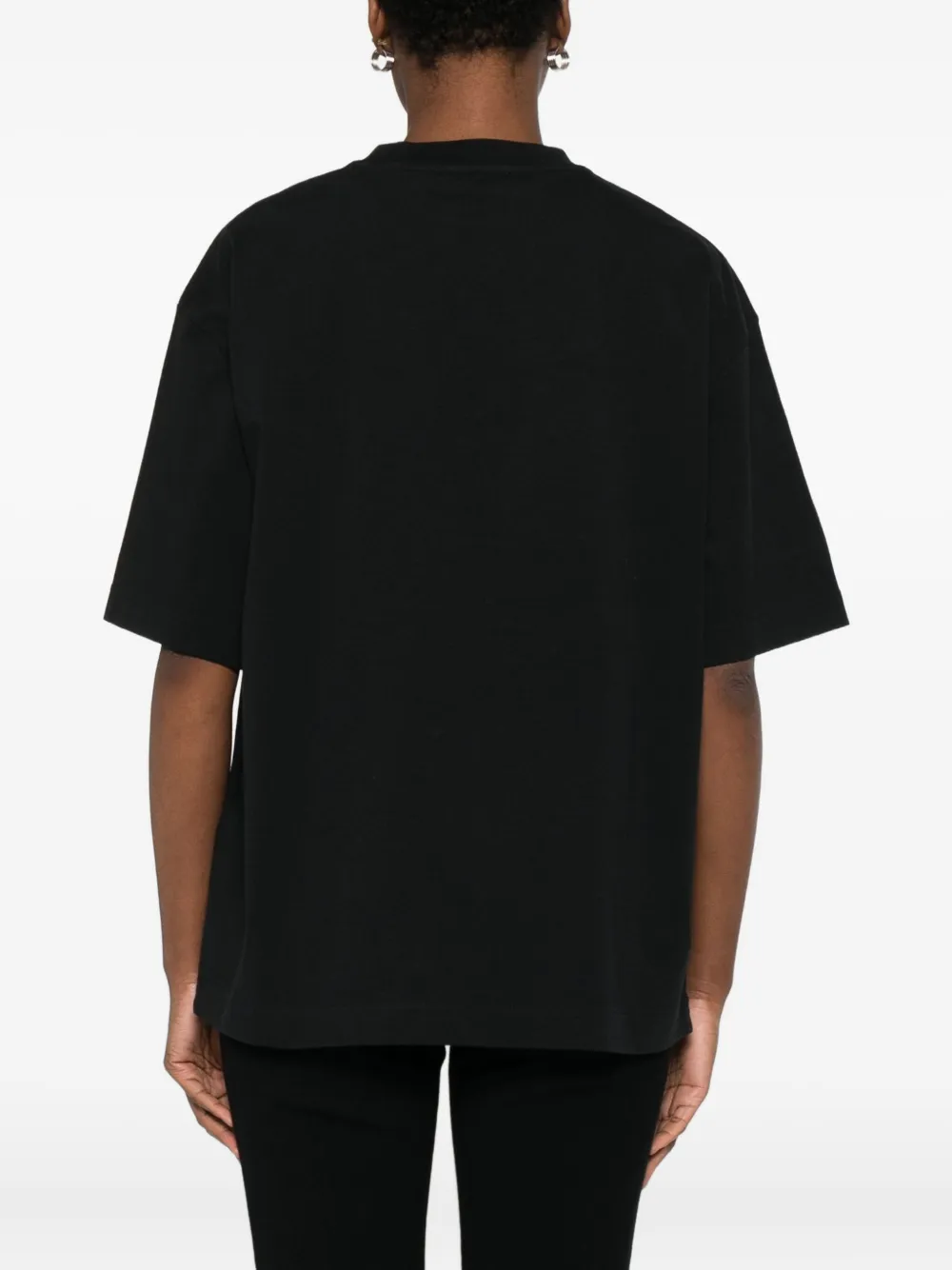 Off-White Katoenen T-shirt Zwart