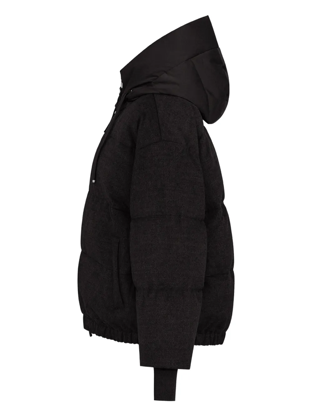Duno Heka Hooded Puffer Jacket In Brown