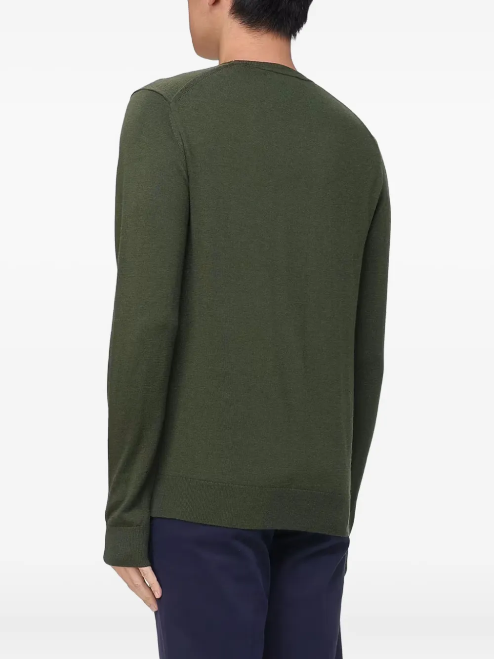Michael Kors embroidered crew-neck sweater - Groen