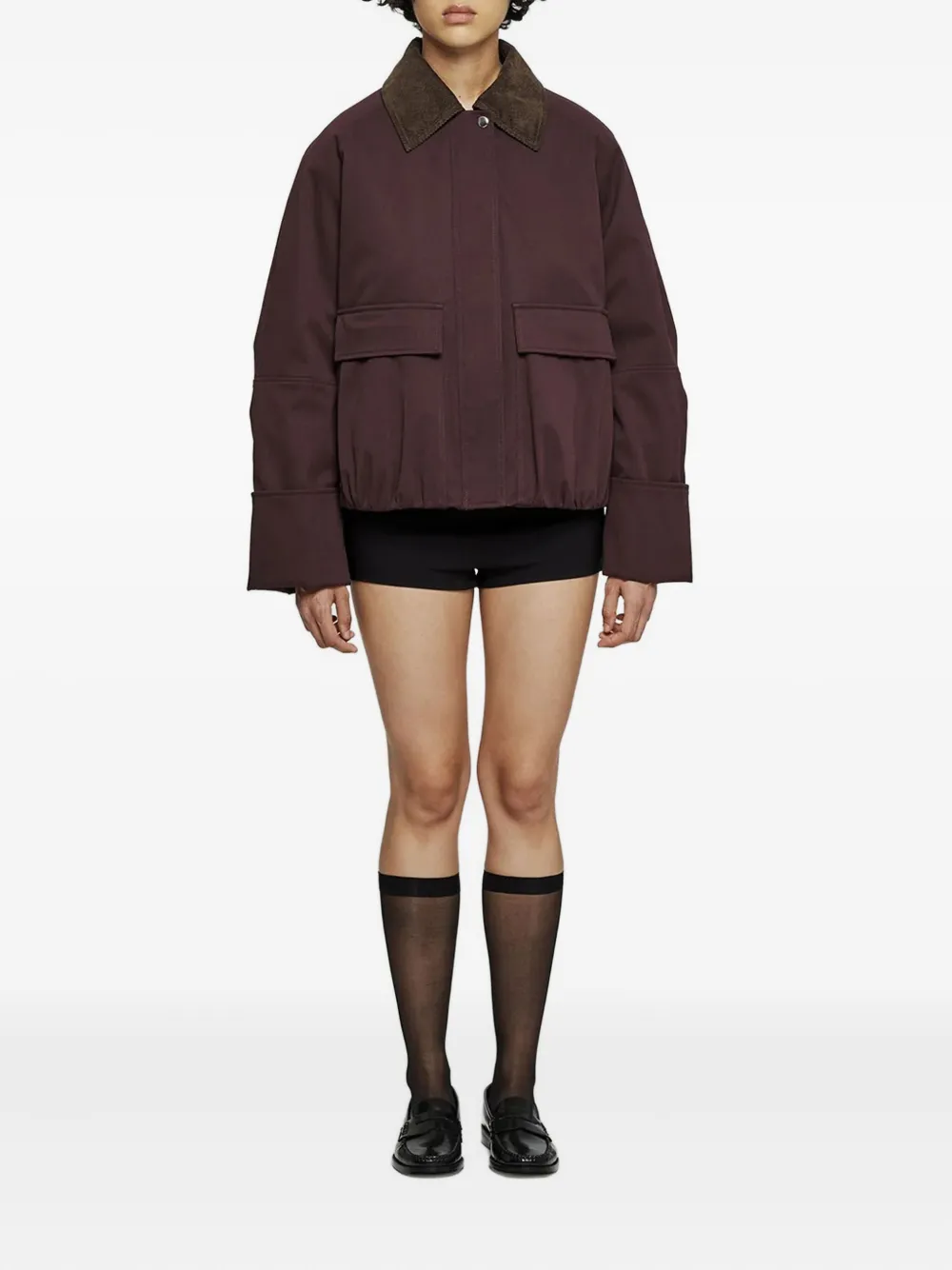 OOF WEAR corduroy-collar long-sleeve jacket | Oversized Jackets | Image 2