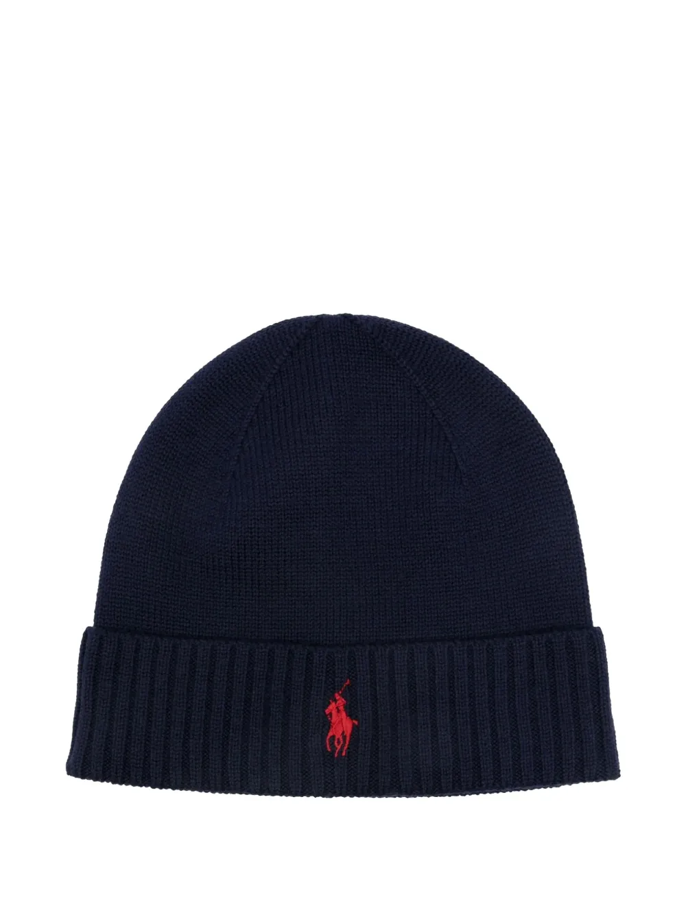 Polo Ralph Lauren Logo-embroidered Wool Beanie In Black