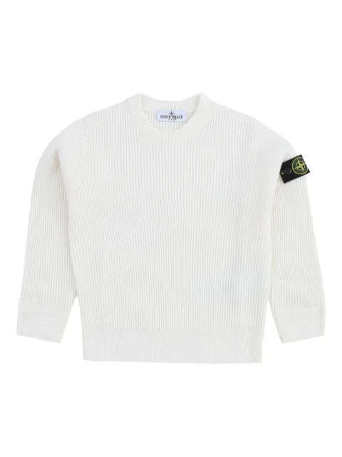 Stone Island Junior logo-patch sweater