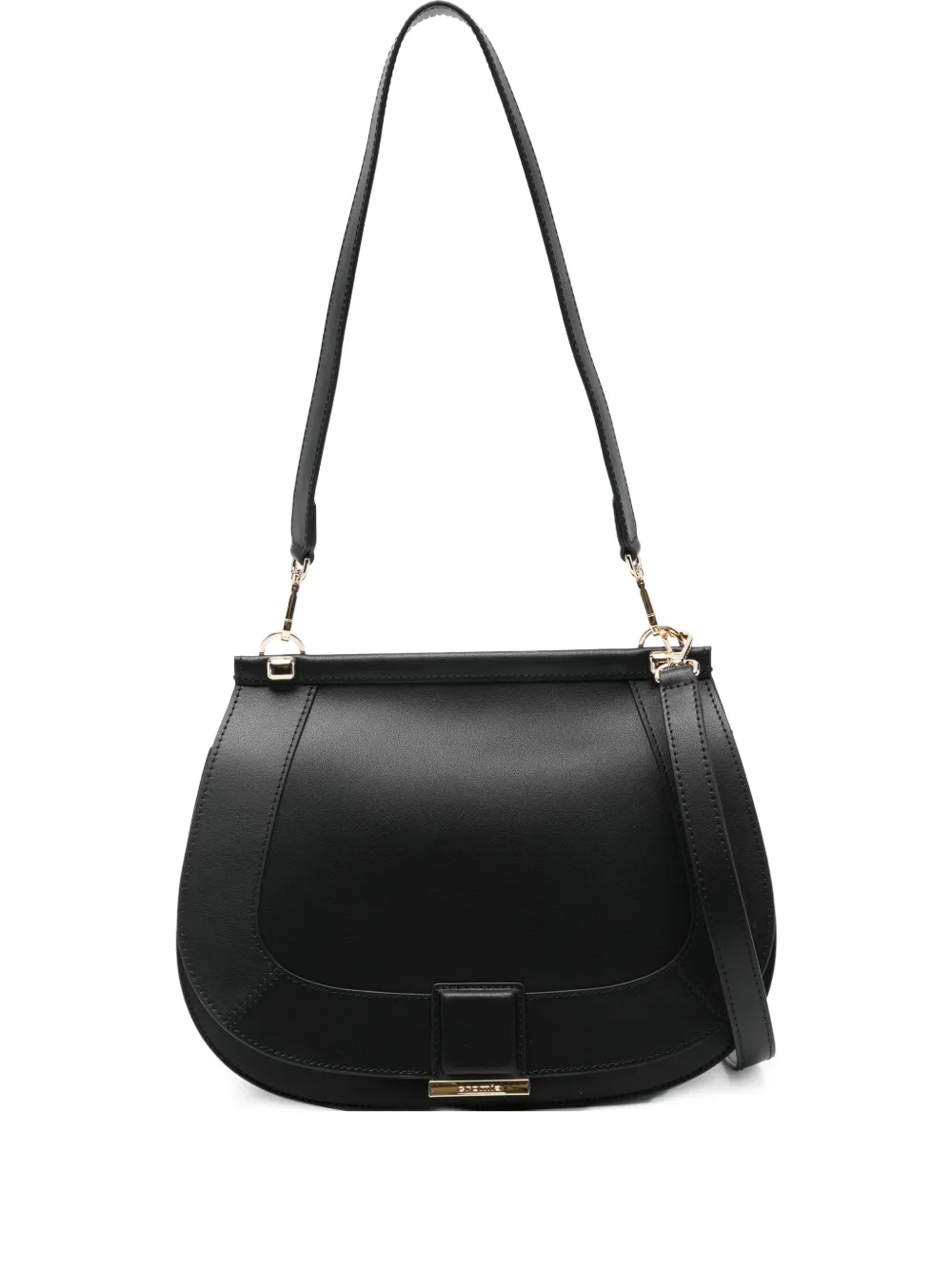 cromia half-moon leather satchel - Nero