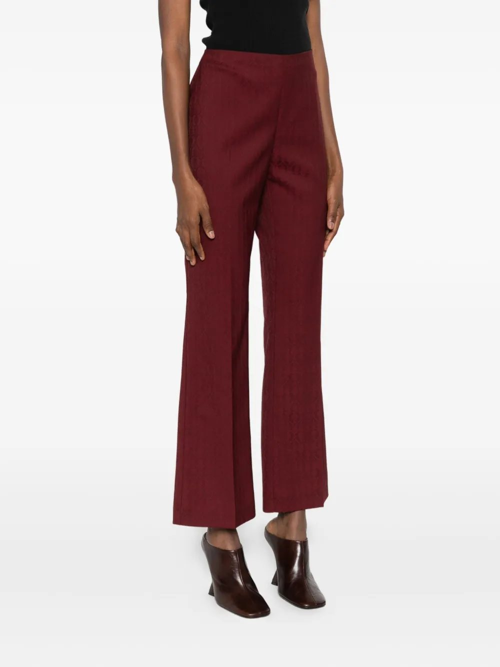 Etro Pressed-crease Trousers In Red