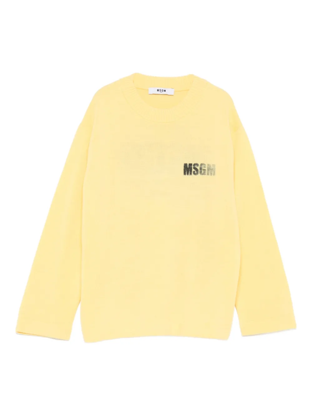 MSGM Kids suéter en mezcla de lana | amarillo | Image 1