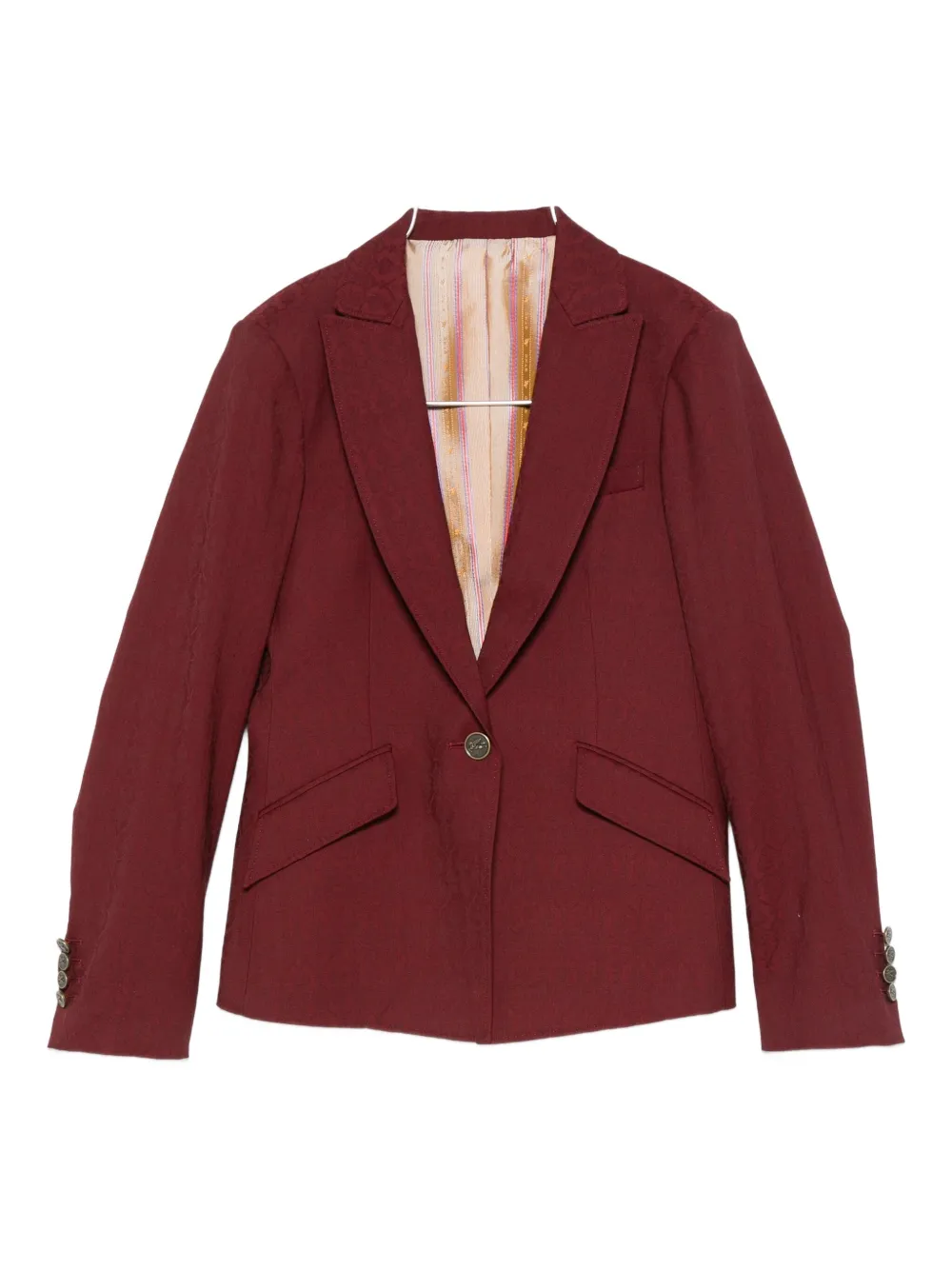 ETRO single-breasted wool sweater | Red | Image 1