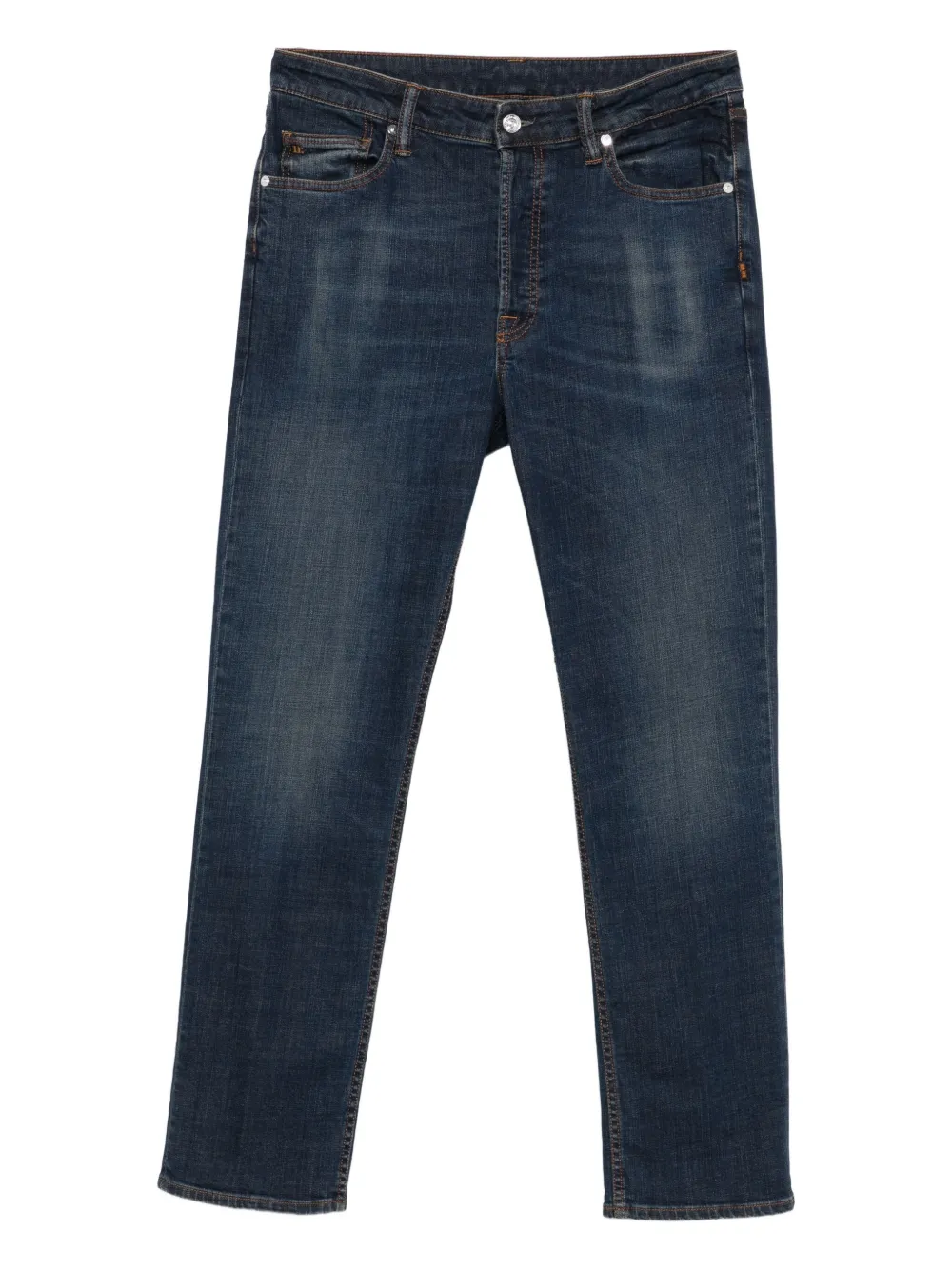 Nine In The Morning whiskering-effect jeans | Blue | Image 1