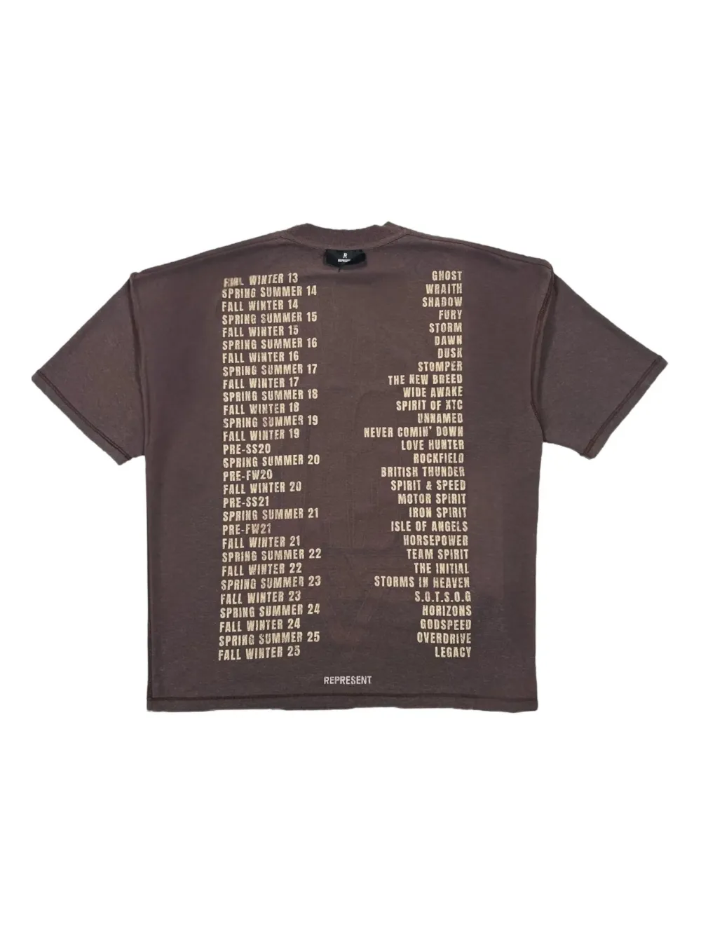 Represent Reversible Living Legacy Tour T-shirt In Gray