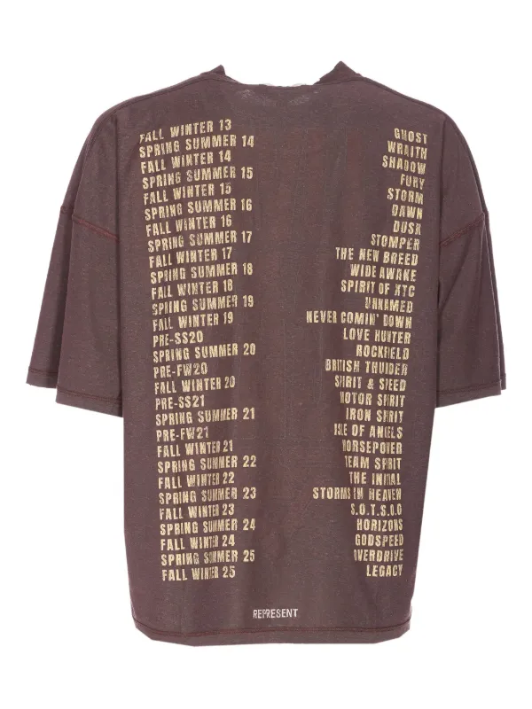 Represent Living Legacy Tour Reversible T-shirt | Black | FARFETCH