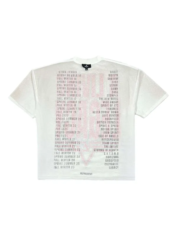 Represent Living Legacy Tour Graphic Tee | White | FARFETCH RO