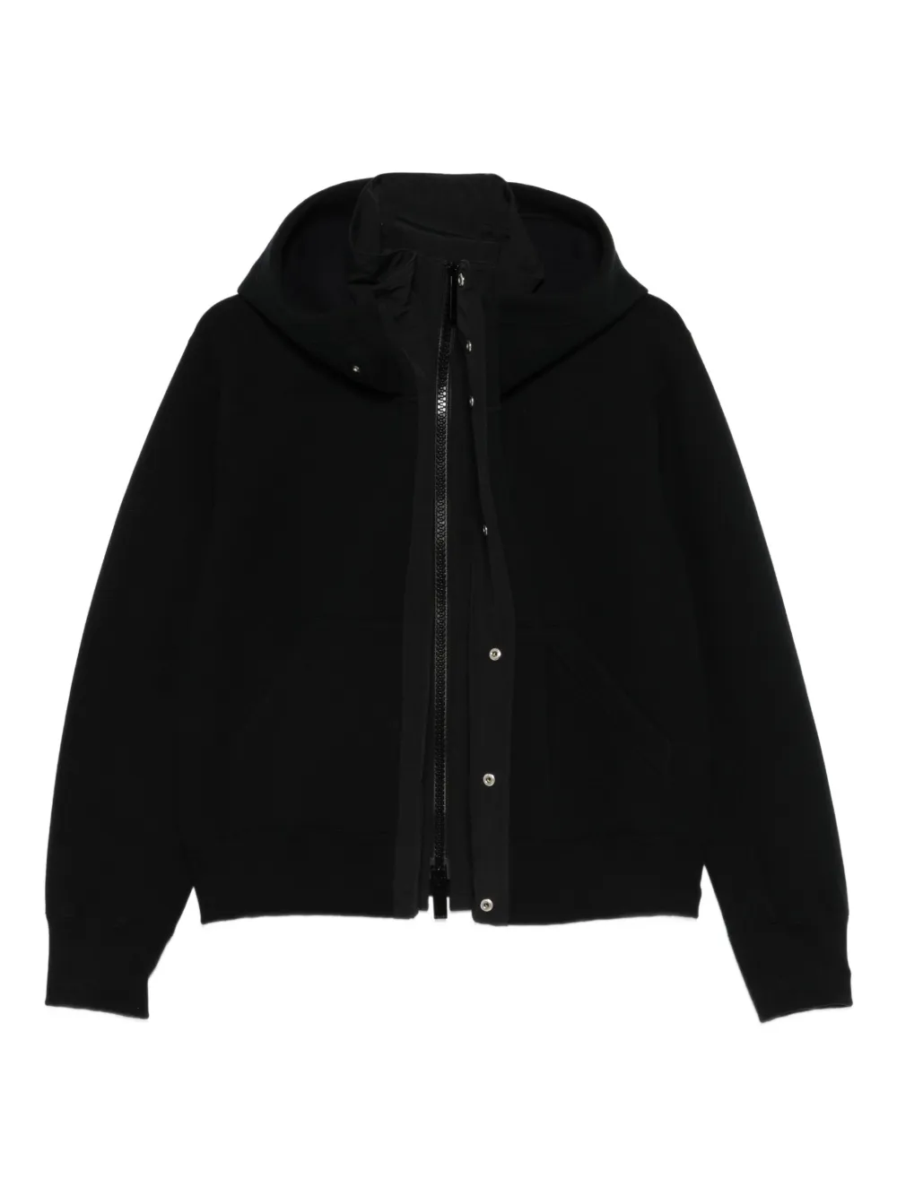 sacai chamarra con cierre y capucha | negro | Image 1