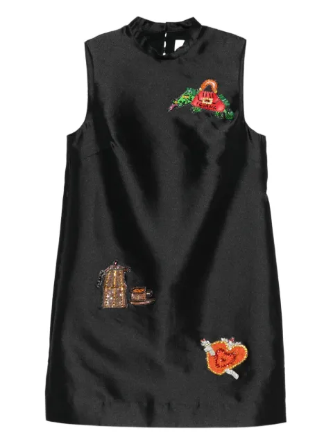 ALEMAIS Ginger embellished sleeveless mini dress