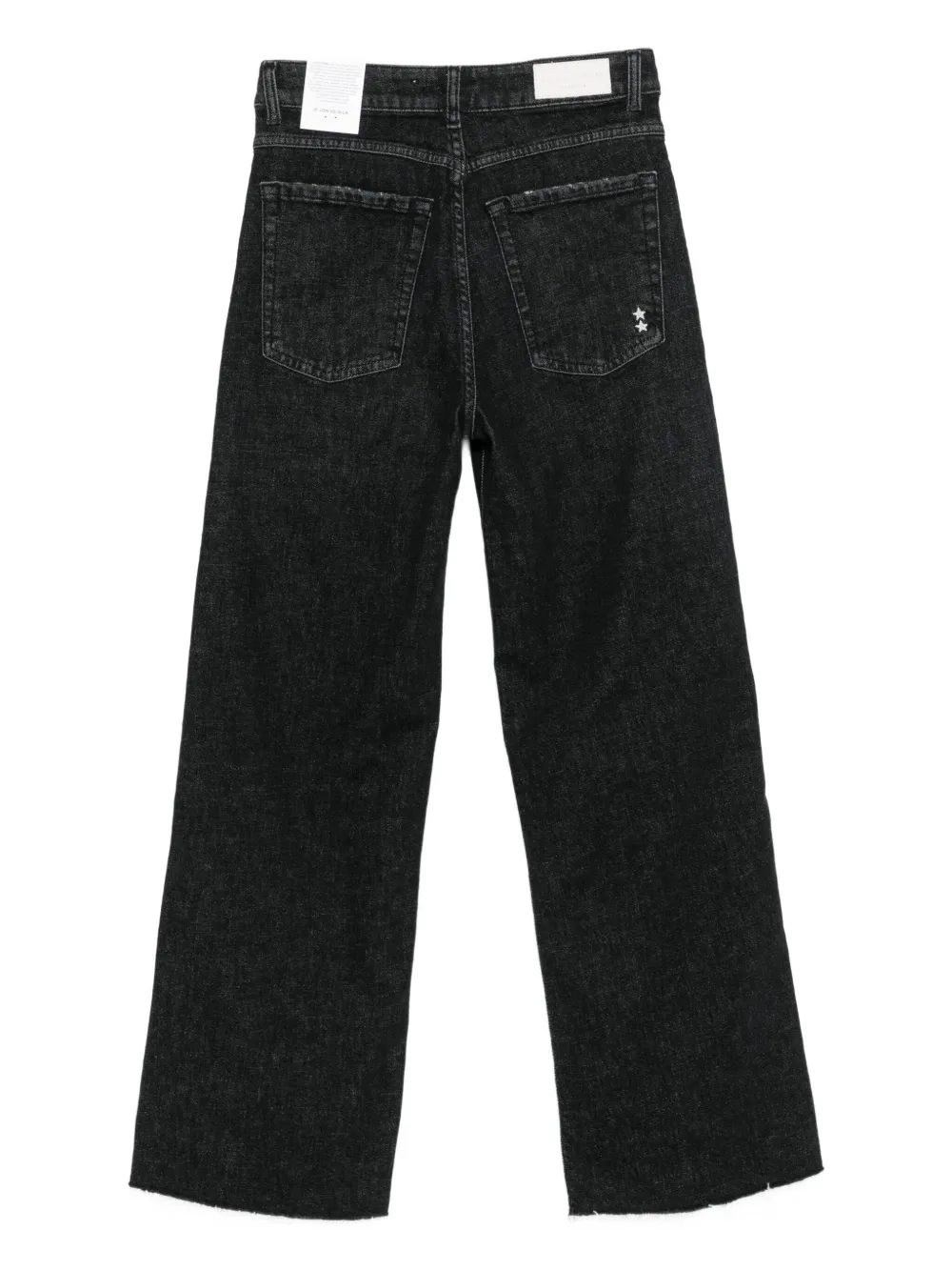 ICON DENIM Angie frayed-hem jeans - Grijs