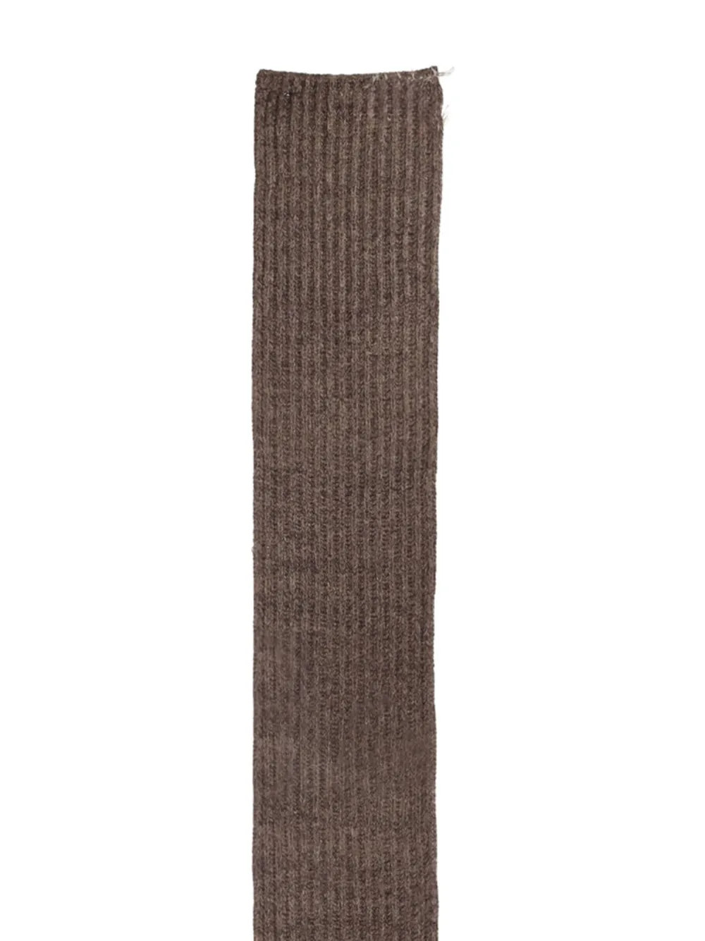 Maison Margiela ribbed scarf - Bruin