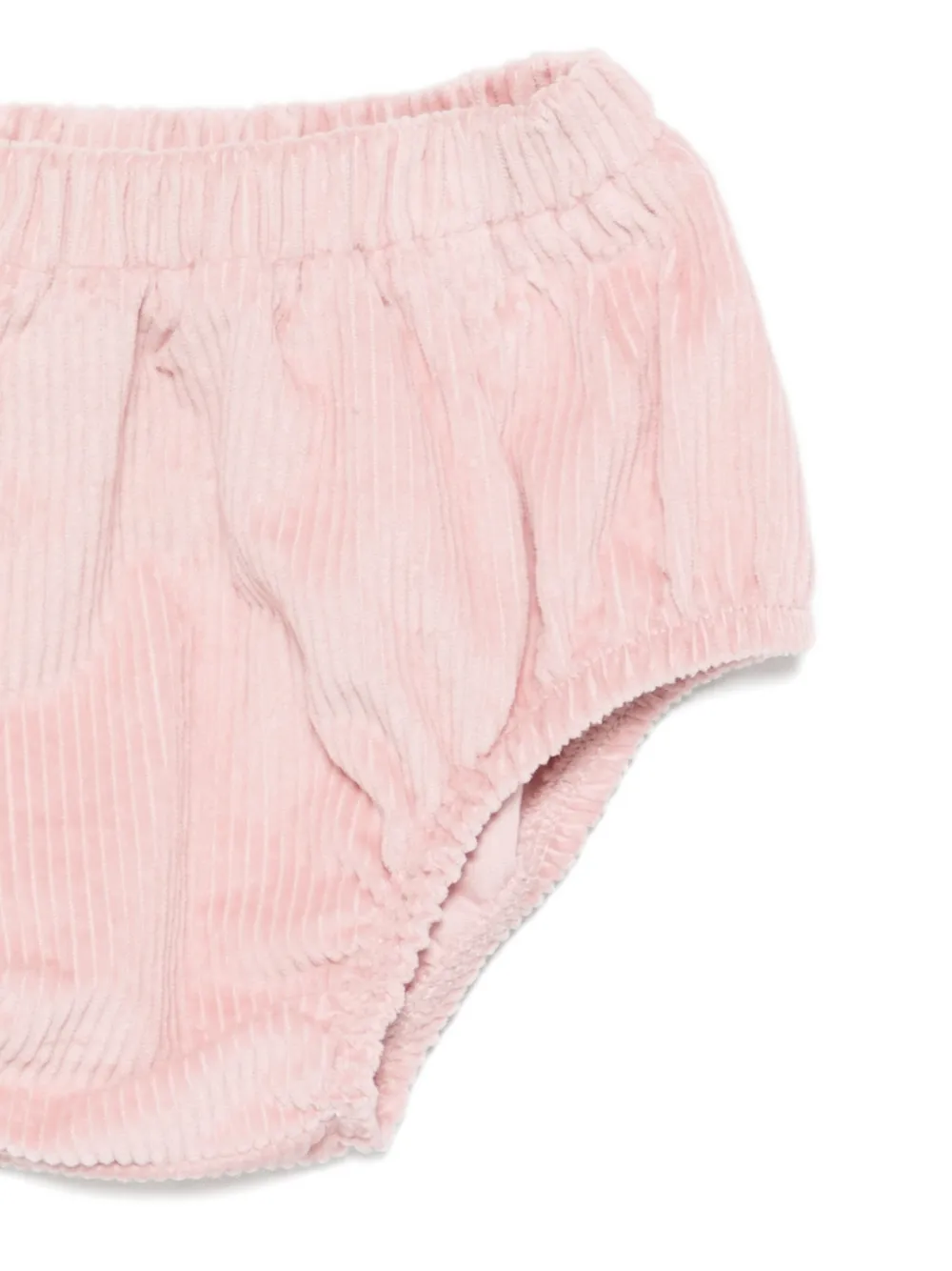 Monnalisa Ribfluwelen jurk met ruches Roze