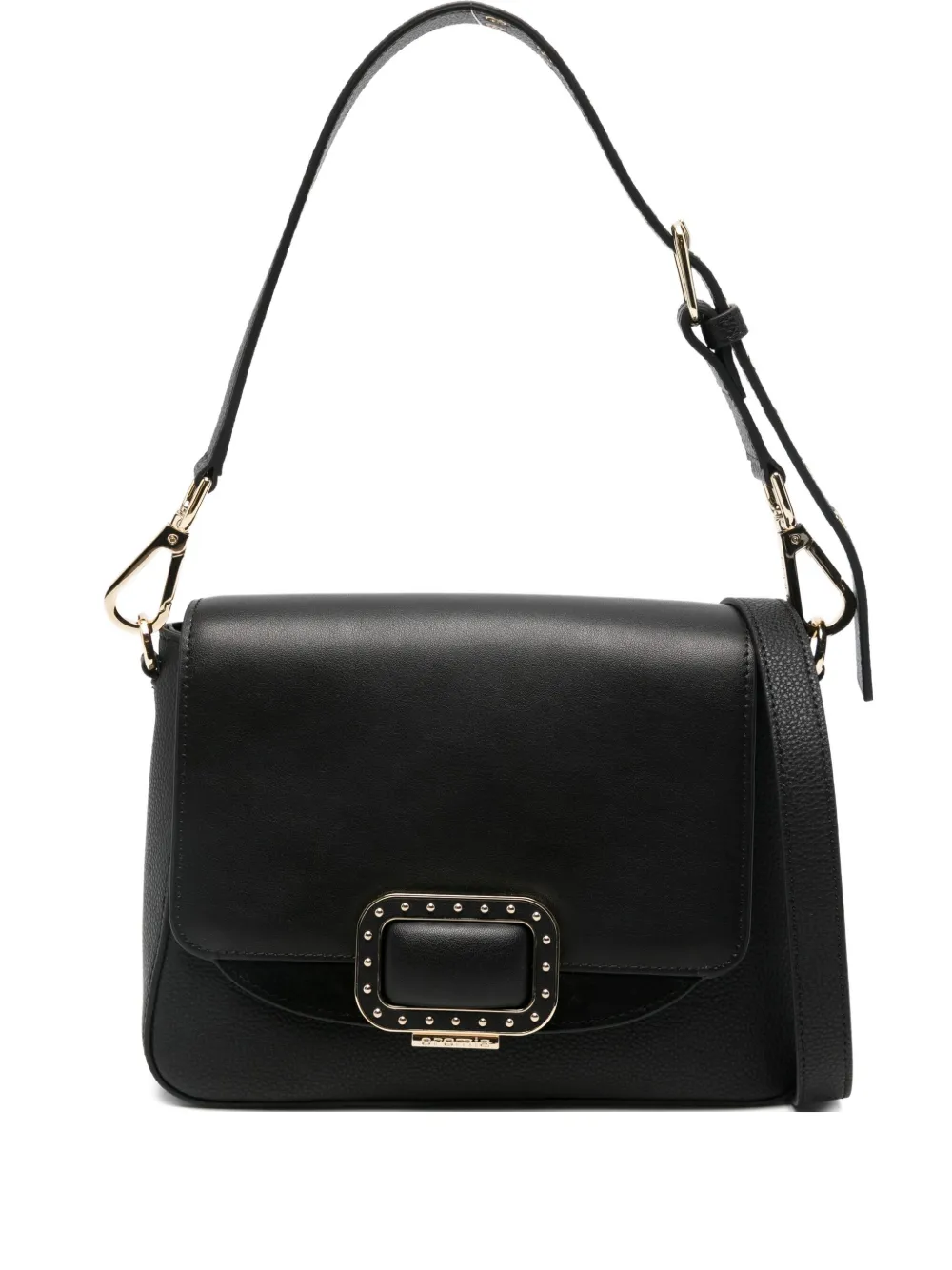 cromia Borsa a spalla con fibbia - Nero