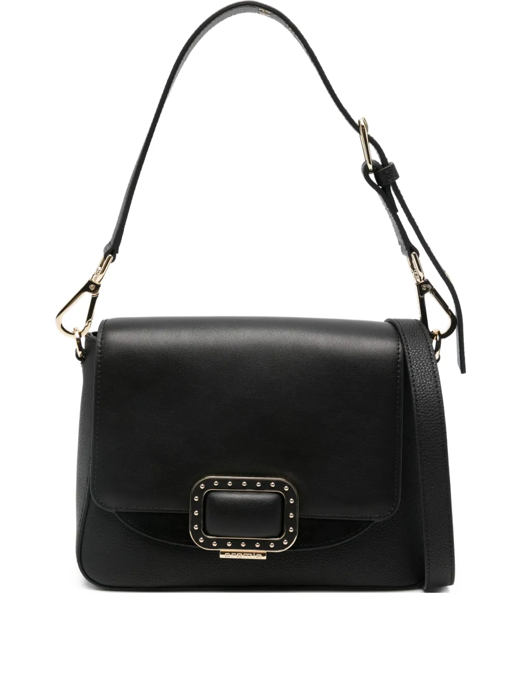 cromia Borsa a spalla con fibbia - Nero