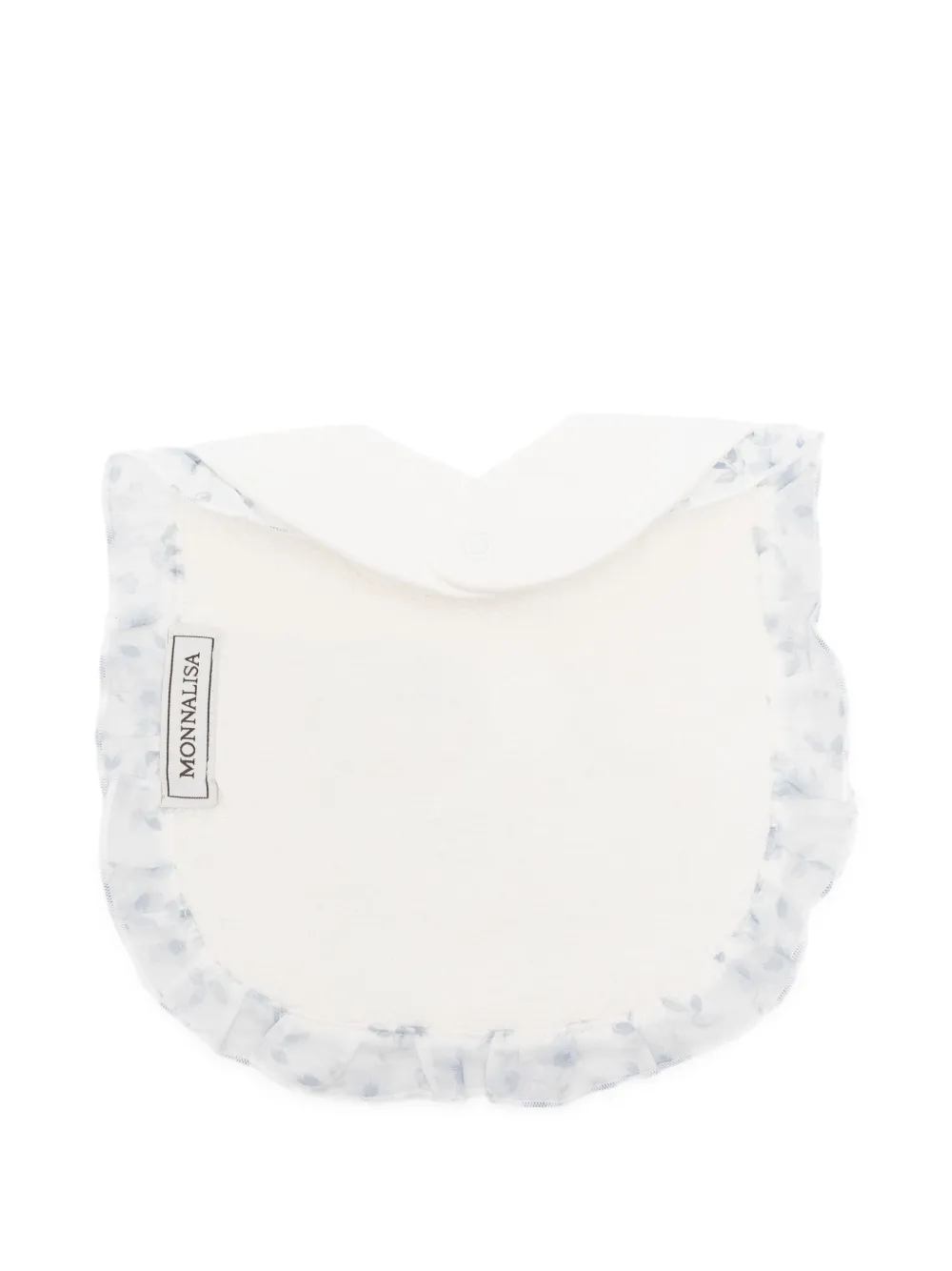 Monnalisa teddy-print ruffled bib | Image 2