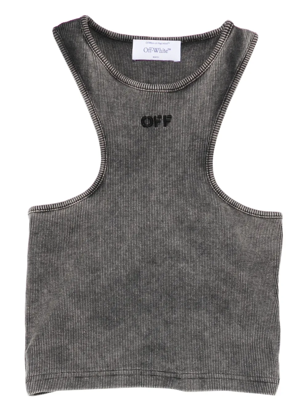 Off-White クロップド トップ - グレー Off-White クロップド トップ - グレー