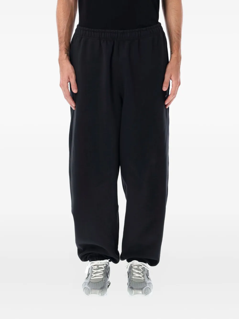 Nike swoosh-embellished track pants | Black | Image 1
