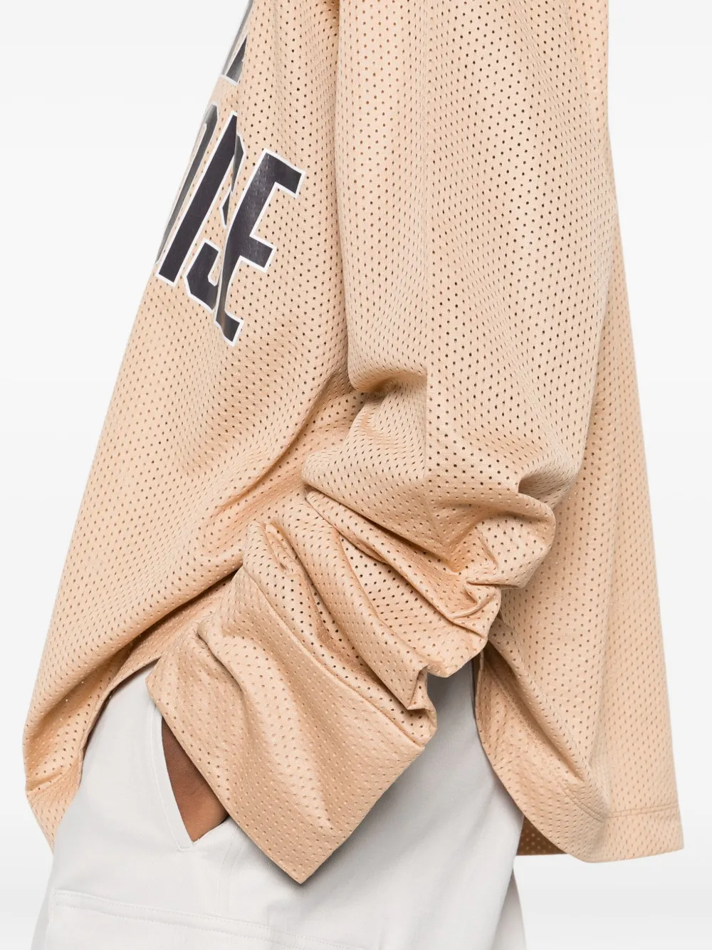 The M Jordan Mesh-panel T-shirt In Neutral