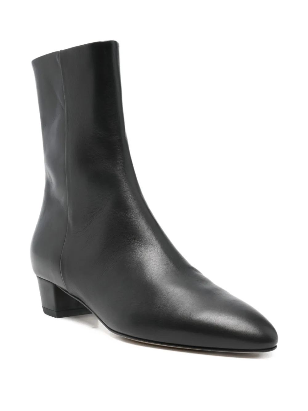 Aeyde 35mm Yasmin Leather Boots In Black