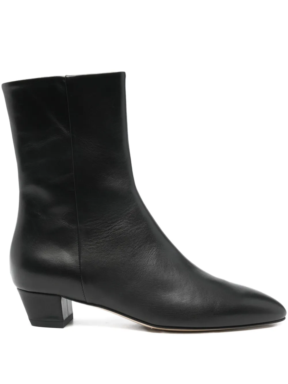 Aeyde 35mm Yasmin Leather Boots In Black