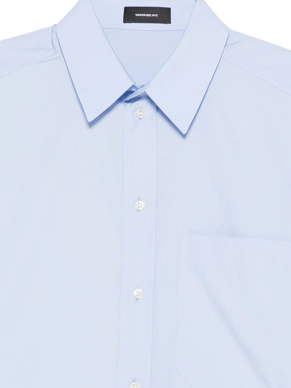 WARDROBE.NYC Blouse met zak Blauw