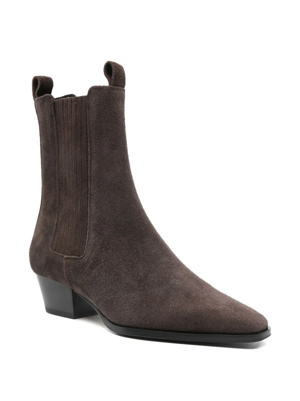Aeyde Agata Cow Suede Leather Moka In Brown