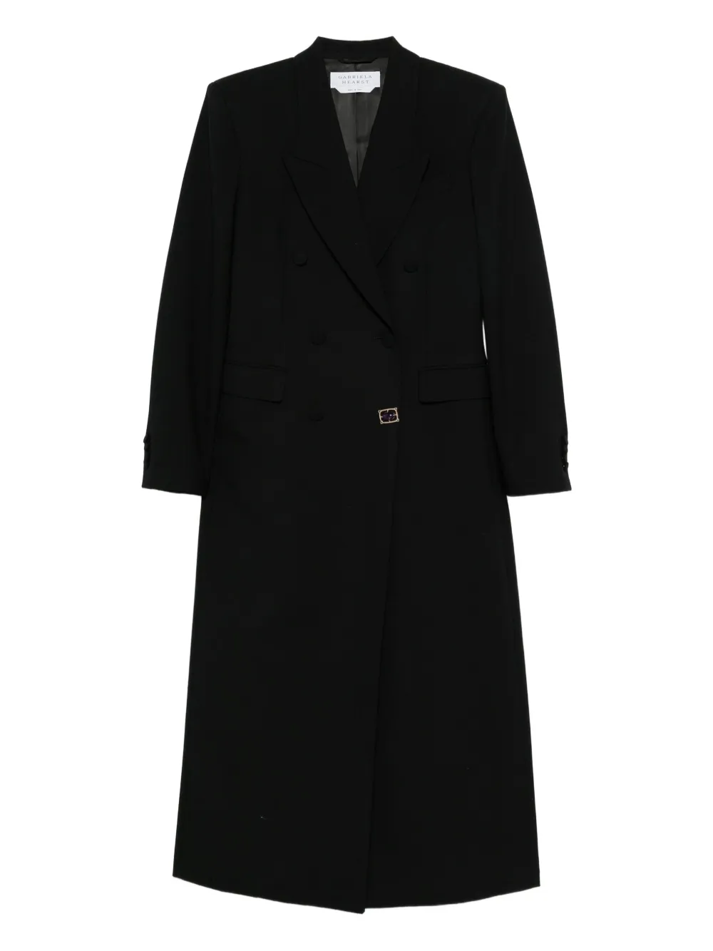 Gabriela Hearst wool double-breasted coat | Black | Image 1