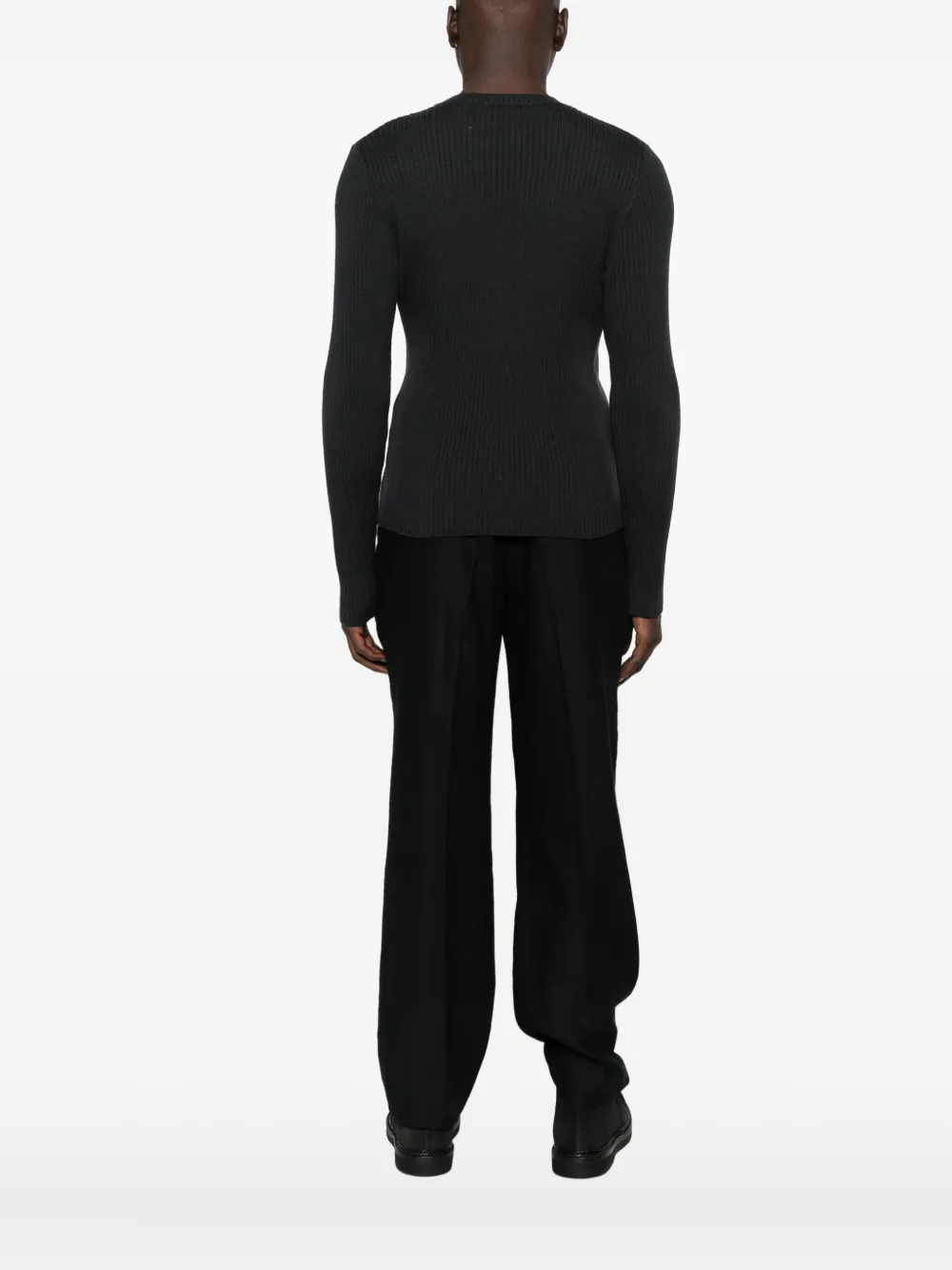 Our Legacy Ribbed Crew-neck Sweater In Black