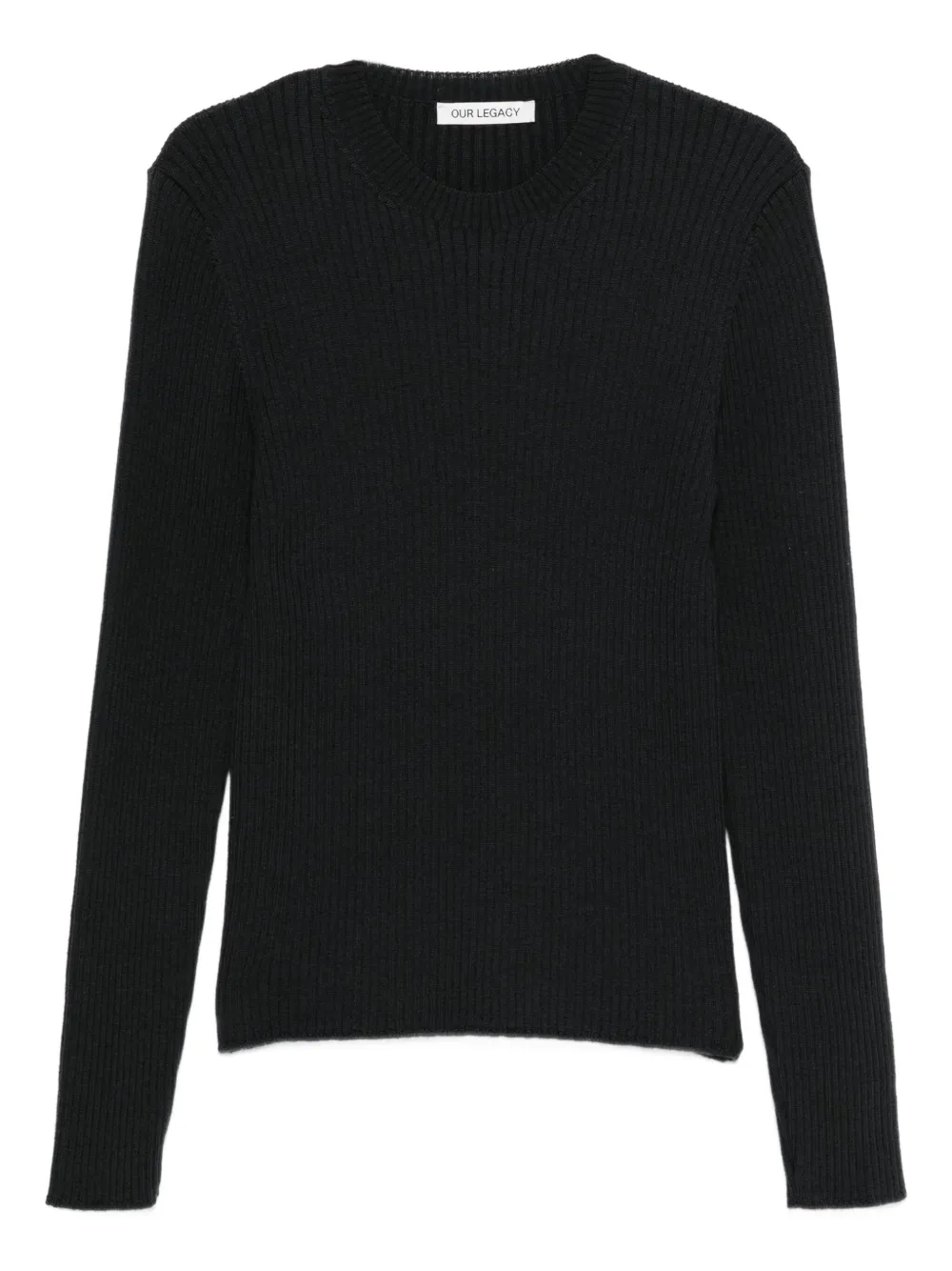 OUR LEGACY ribbed crew-neck sweater | Black | Image 1
