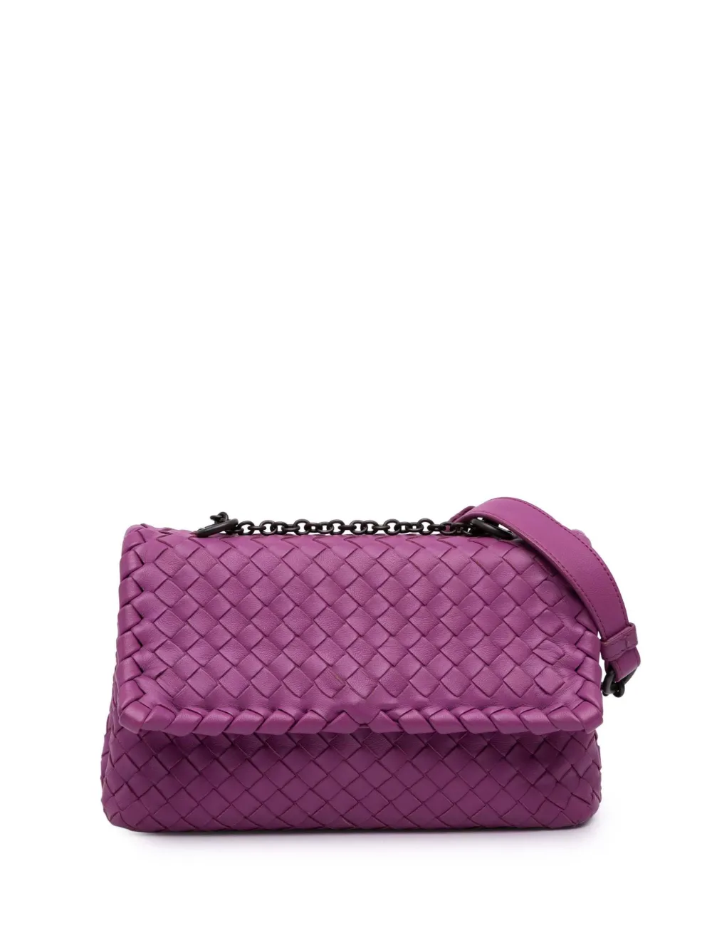 Bottega Veneta Pre-Owned 2012-2025 Small Nappa Intrecciato Olimpia crossbody bag | Purple | Image 1