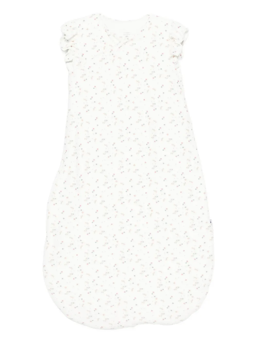 Petit Bateau Floral-print Sleeping Bag In White