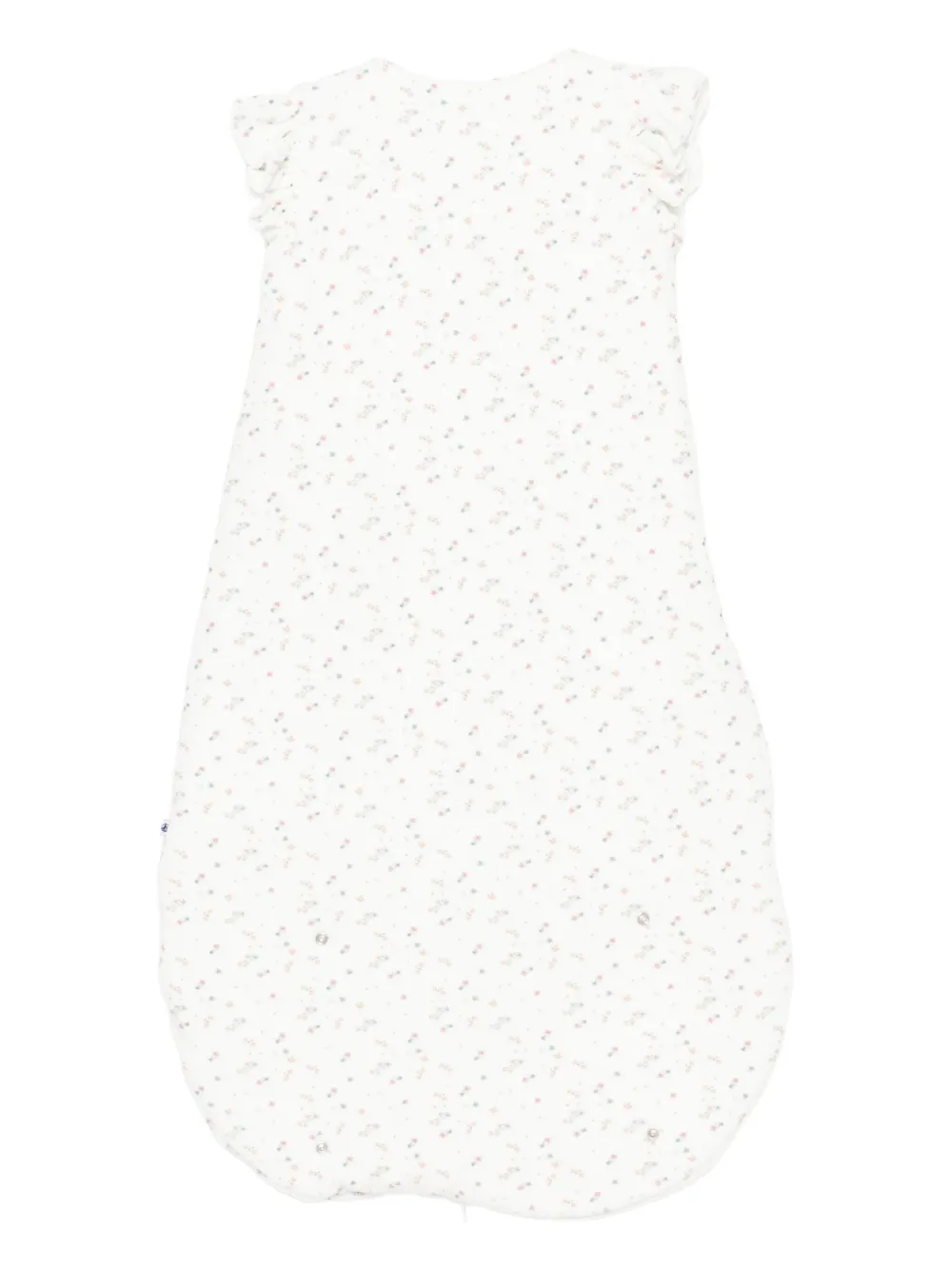 Petit Bateau Slaapzak met bloemenprint - Wit