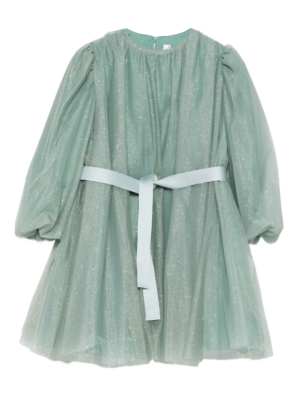 Il Gufo robe à manches bouffantes | vert | Image 1