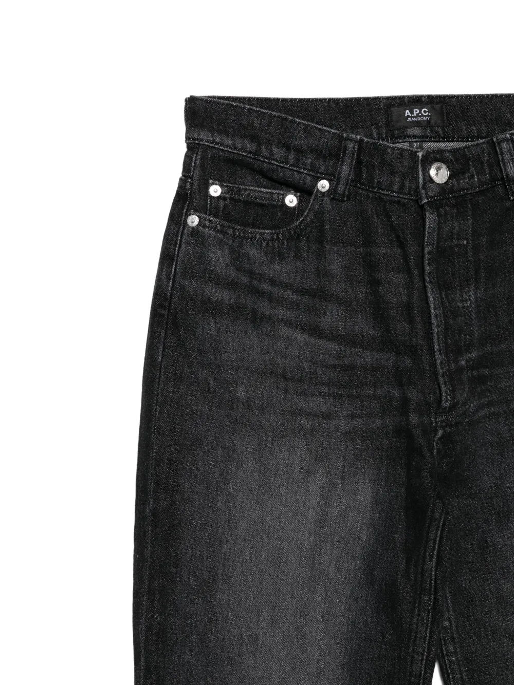 Apc Button-fly Flared Jeans In Black