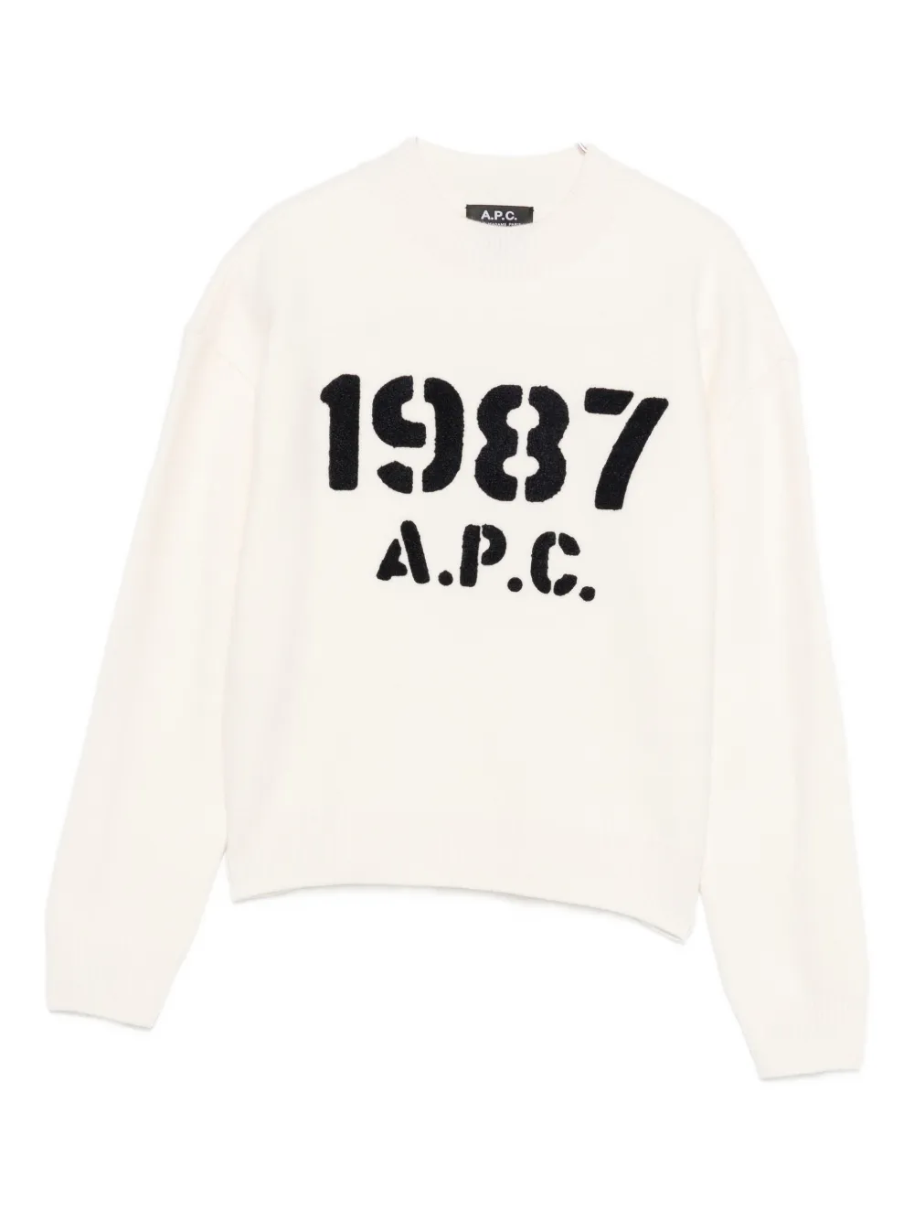 Apc 1987 Logo Jumper In Neutral