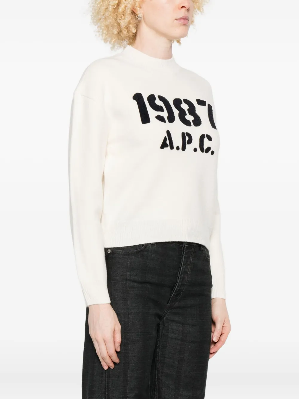 Apc A.p.c. 1987 Logo Shirt Clothing In Neutral