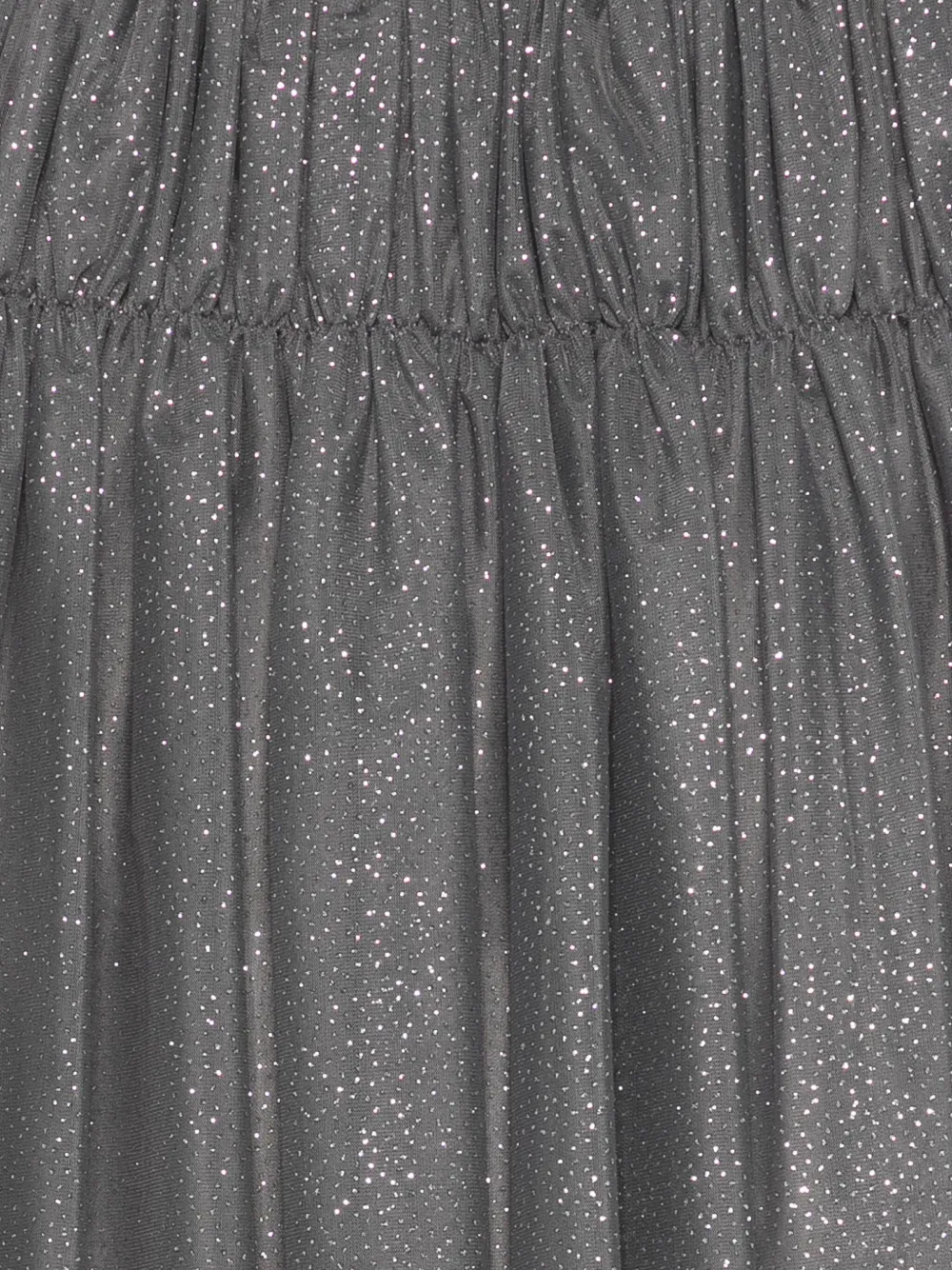 Il Gufo Glitter-detail Elasticated-waist Skirt In Gray