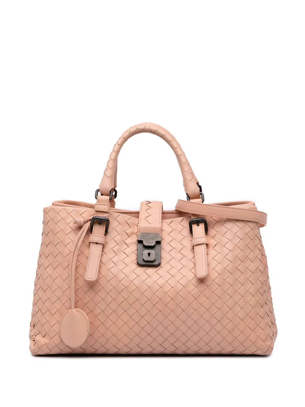 Bottega Veneta Pre-Owned 2012-2025 Small Nappa Intrecciato Roma satchel | Pink | Image 1