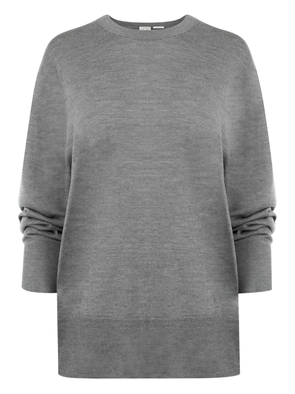 Totême Crew-neck Knit Sweater In Gray